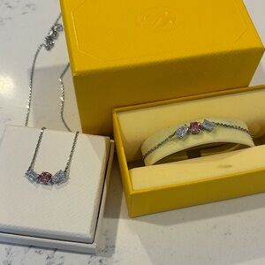 Swarovski Mesmera bracelet and necklace set